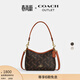 蔻馳（COACH）奧萊女士女包馬車(chē)圖案印花LAUREL 19號單肩包斜挎包流浪包禮物 IM/松露色 混合色