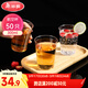美麗雅一次性杯子航空杯300ml*50只食品級 大號加厚加硬飲料杯透明