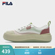斐樂(lè )（FILA）官方女鞋水母鞋帆布鞋夏新款時(shí)尚復古休閑鞋 桃色粉/新薄荷綠-CS 38