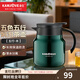 金灶（KAMJOVE）雙層保溫隔熱燜泡壺316不銹鋼內膽泡茶壺茶水分離沏茶壺沖茶壺 綠色（五行·木） 700ml