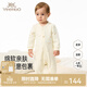 英氏（YEEHOO）新生嬰兒兒衣服春秋保暖舒絨棉秋冬連體衣小月齡寶寶秋季爬服 松島企鵝襟哈 80cm （建議9-18個(gè)月）