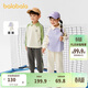巴拉巴拉童裝兒童套裝男童女童長(cháng)袖春秋季2025寶寶翻領(lǐng)衛衣潮208125104204