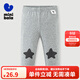 迷你巴拉女童修身褲子舞蹈褲春新款長(cháng)褲【彈力打底褲】 淺花灰 100