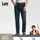 Lee【張凌赫代言】26春夏新品標準中腰726直筒牛仔褲復古深藍色男 深藍色 34