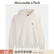Abercrombie & Fitch經(jīng)典小麋鹿圖案美式復古抓絨套頭連帽衛衣25秋冬男裝122-5536 白色 L (180/108A)