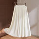 RIYA輕奢白色百褶裙半身裙女春夏季2026新款顯瘦垂感雪紡a字裙子傘裙 白色 【專(zhuān)柜精裁】 M /27 建議95-105斤