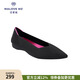 MALOVE MZ王妃鞋春季新款編織通勤工作鞋職業(yè)舒適尖頭平底單鞋女 魅力黑（升級版）建議拍大一碼 38