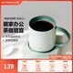 北鼎（Buydeem）馬克杯實(shí)用陶瓷水杯情侶杯咖啡茶杯可愛(ài)創(chuàng  )意禮物辦公早餐杯杯蓋 【淺杉綠】350ml馬克杯