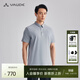 巍德（VAUDE）男士短袖polo衫高端商務(wù)t恤免燙抗皺可機洗涼感舒適速 鉛灰 L