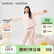巴拉巴拉balaOne女童睡衣套裝冬新款加厚法蘭絨保暖國風(fēng)盤(pán)扣