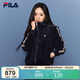 FILA MUSE斐樂(lè )官方楊冪同款女針織連帽外套26春時(shí)尚休閑舒適上衣