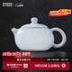 景德鎮陶瓷手工扒花茶壺功夫茶具家用泡茶壺小容量茶水分離器高檔送禮物 錦夢(mèng)扒花茶壺-天青