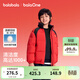 巴拉巴拉（BALABALA）童裝兒童羽絨服男童新款春裝防護保暖紅色拜年服外套青少年潮 紅黑色調00369-白鴨絨 120 （充絨量90g）