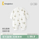 童泰（TONGTAI）嬰兒連體衣秋冬季純棉男女寶寶衣服新生兒夾棉哈衣爬服睡衣 綠色（對開(kāi)款） 80cm (建議11-18月身高73-83cm)