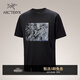 ARC'TERYX始祖鳥(niǎo) KRAGG COTTON LITHOGRAPHICA SS 男子 棉質(zhì)短袖T恤 BLACK/黑色 L