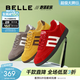 百麗（Belle）學(xué)院風(fēng)跑道賽車(chē)鞋德訓鞋女款商場(chǎng)款薄底板鞋E2K1DCM5預售 紅色 40 (250mm)