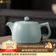 金鑲玉仿宋汝窯茶壺陶瓷天藍釉泡茶壺開(kāi)片可養功綠茶普洱壺夫茶具送禮物 悠然仿宋汝窯井欄壺 240ml