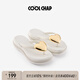 COOLCHAP【孫千同款】26夏愛(ài)心浪花新升級人字拖女防滑海邊沙灘夾腳涼拖鞋 治愈米 36