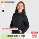 moodytiger女童外套拒水保暖春秋兒童棉服童裝輕暖連帽可機洗棉衣戶(hù)外運動(dòng)衣
