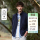 哈吉斯（HAZZYS）男裝 哈靈頓夾克戶(hù)外休閑外套男ASVZU0BAX01 藏青色NV 185/104A52
