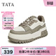 他她（TATA）厚底休閑板鞋女時(shí)尚百搭松糕小白鞋春商場(chǎng)同款GDR01CM4 米/灰 34