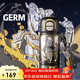 格米（germ）奧特曼兒童保溫杯男學(xué)生防漏316水壺高顏值雙飲水杯趣享吸管杯子 極夜黑【十五周年限定】500ml
