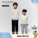 Teenie Weenie Kids【長(cháng)絨棉】小熊童裝25年秋季男女童寶流行柔軟毛衣 米白色 160 cm
