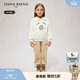 Teenie Weenie  Kids小熊童裝秋冬款女童休閑風(fēng)娃娃領(lǐng)加絨套頭衛衣 米白色 150 cm