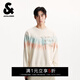 杰克·瓊斯（JACK&JONES）男裝衛衣時(shí)尚百搭個(gè)性拼色扎染全棉寬松圓領(lǐng)長(cháng)袖上衣225333109 C00米白色 常規 M （175）