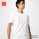 優(yōu)衣庫男裝女裝SUPIMA COTTON圓領(lǐng)T恤/短袖26春夏新款482297 00 白色 L
