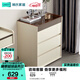 林氏家居收納斗柜抽屜柜臥室床尾置物柜客廳儲物柜子靠墻林氏木業(yè)NZ1E-A 【0.60m|白色】三斗柜