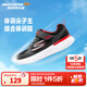 Skechers斯凱奇童鞋體訓鞋兒童鞋運動(dòng)鞋秋冬軟底男女童鞋跑步鞋302429L 男童-四季款/黑色/紅色/BKRD 35