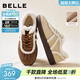 百麗（Belle）復古絨絨毛邊毛毛鞋女冬季新款加絨保暖休閑鞋B2841DM5 咖色 40 (250mm)