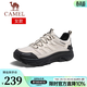 駱駝（CAMEL）會(huì )員 運動(dòng)休閑鞋男女同款秋冬情侶戶(hù)外登山徒步鞋子會(huì )員會(huì )員會(huì )員 G24A342602 黑/白【密網(wǎng)款】 女 37
