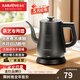 金灶（KAMJOVE）家用電熱水壺自動(dòng)斷電燒水壺泡茶壺304不銹鋼大容量開(kāi)水壺拉弧長(cháng)嘴茶藝壺電水壺 1L T-93黑色