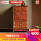 善匠良品 紅木家具非洲花梨（學(xué)名：刺猬紫檀）五斗柜 實(shí)木玄關(guān)儲物柜 鞋柜邊柜 五斗柜