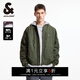 杰克·瓊斯（JACK&JONES）男裝羽絨服百搭時(shí)尚印花連帽可脫卸寬松保暖外套上衣225423053 E04軍綠色 L （180）