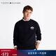 Tommy Hilfiger春秋季男裝純棉潮流美式休閑磨毛徽章刺繡圓領(lǐng)運動(dòng)套頭衛衣35528