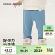 巴拉巴拉【balaOne】巴拉巴拉童裝兒童打底褲女童男童2026新款春秋裝彈力 牛仔淺藍00418 90