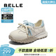 百麗（Belle）靚麗撞色阿甘鞋女商場(chǎng)同款舒適透氣休閑鞋E3A1DCA5 米白/藍 38 (240mm)