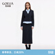 歌莉婭假兩件針織套裝大方得體穿搭通勤兩件套1F1JAC96A 50B灰黑色 XL