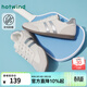 熱風(fēng)（Hotwind）女鞋軟底百搭德訓鞋春秋新款輕便透氣通勤小白鞋休閑運動(dòng)鞋 70白銀 37 235mm