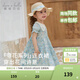 戴維貝拉（DAVE＆BELLA）兒童連衣裙夏裝新款女童碎花裙薄款女童裙子純棉寶寶公主裙 花朵印花【現貨】 90 cm（建議身高80-90cm）