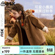 ASK JUNIOR【立體小鹿】?jì)和馓?5冬季小童新年連帽防風(fēng)女童雙面毛呢大衣