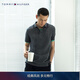 Tommy Hilfiger【紳動(dòng)POLO】春夏男裝純棉珠地網(wǎng)眼花紗鑲邊修身短袖T恤POLO 灰色DW5 M （推薦：130-140斤）