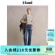 ELAND【萊卡面料】衣戀牛仔褲顯瘦小直筒九分褲2025夏季新款 牛仔色(55)Indigo M /165