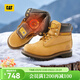 卡特（CAT）經(jīng)典大黃靴馬丁靴男鞋新品男女同款升級款加絨保暖黃靴 黃色【男】 42