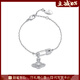 Vivanne Werkend西太后手鏈土星別針手鏈時(shí)尚百搭手環(huán)送女友生日禮物 西太后土星吊墜別針手鏈-銀色