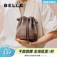 百麗包包女包海鷗老花新商場(chǎng)同款復古水桶包X7232AX5 啡色 F