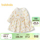 巴拉巴拉童裝女童連衣裙兒童裙子寶寶2025春嬰兒精致甜美可愛(ài)208125111009